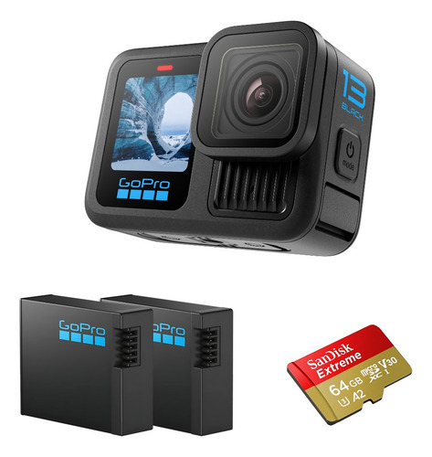 Câmera Gopro Hero 13 + Cartão De Memória + 2 Baterias Extras