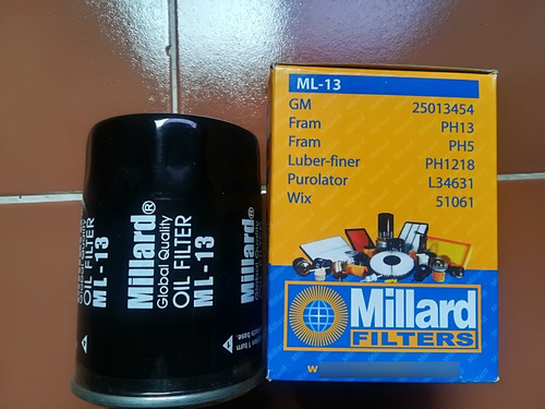 Filtro Aceite Millard Ml-13 Wix 51061 Ph13 Ph5 Ph1218 L34631
