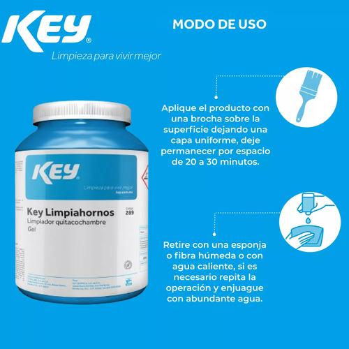 KEY Limpiahornos Limpiador Quitacochambre En Gel