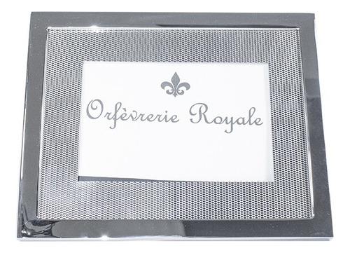 Porta Retrato Orfèvrerie Royale Arlequin Aço Inox 10 X 15 Cm