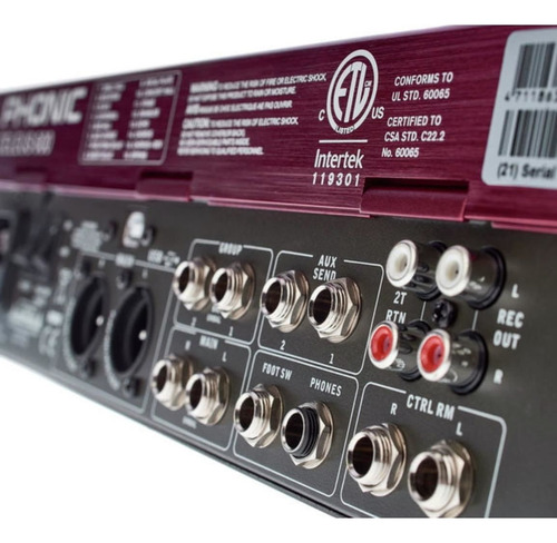 Phonic Celeus 600 Consola De Sonido 12 Canales C/ Bluetooth