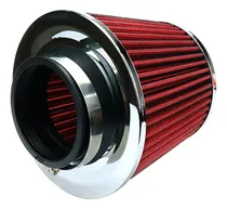 Comprar Filtro De Aire Conico Rojo 75mm Auto Tuning Alto Flujo