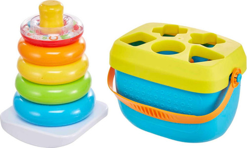Juego De Regalo Infantil Con Bloques Y Anillos Apilables