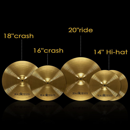 Juego De Platillos Hairiesis Cymbal Exquisite Alloy 14 /1...