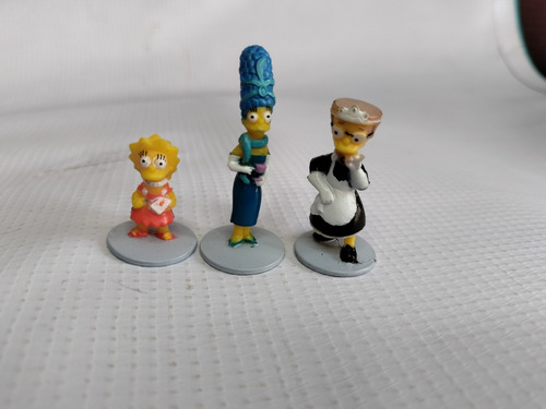 Lote De Tres Figuras The Simpsons Clue,marge, Smithers, Lisa