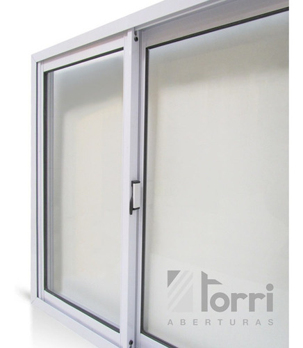 Ventana Aluminio Herrero Blanco 150x150 Con Vidrio