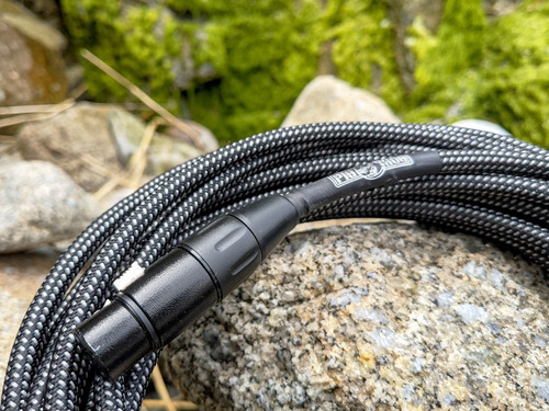 Imagen 4 de 5 de Pig Hog Phm30bkw Cable Tela Xlr De 9 Metros Para Micrófono