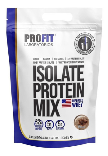 Suplemento em pó ProFit Laboratórios  Isolate Protein Mix proteínas Isolate Protein Mix sabor  chocomalte em doypack de 900g