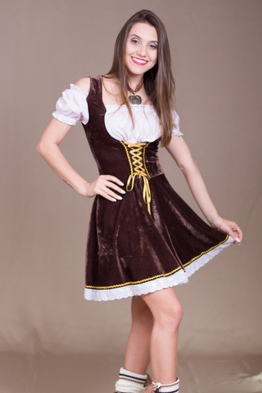 Traje Típico Alemão Vestido Frida Oktoberfest Infantil Br