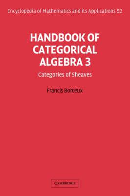 Libro Handbook Of Categorical Algebra: Volume 3, Sheaf Th...