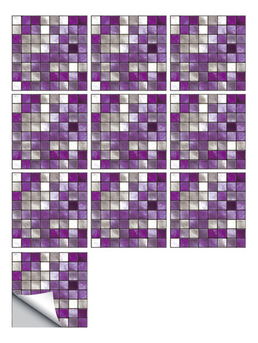 Pegatinas De Azulejos Simulados, Baldosas De Cerámica, 10 Un