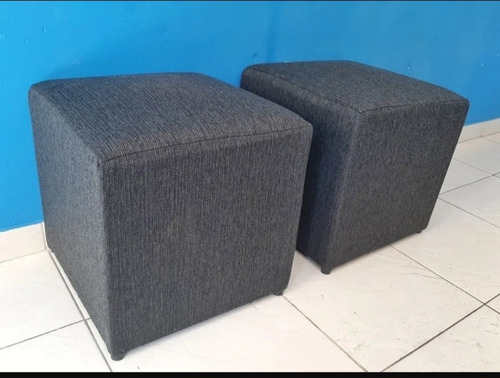 Puff Cubo Chenille De 1ra Comodos Economico Varios Colores