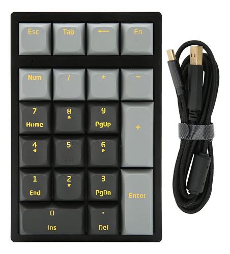 Numpad Mecanico 21 Tecla Teclado Numerico Cable Usb Rgb Plug