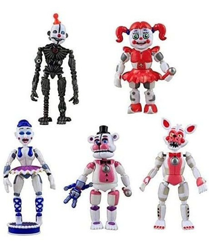 Imagen 1 de 6 de Juego De 5 Figuras De Acción Fnaf - Juguetes Muñecas Regalos