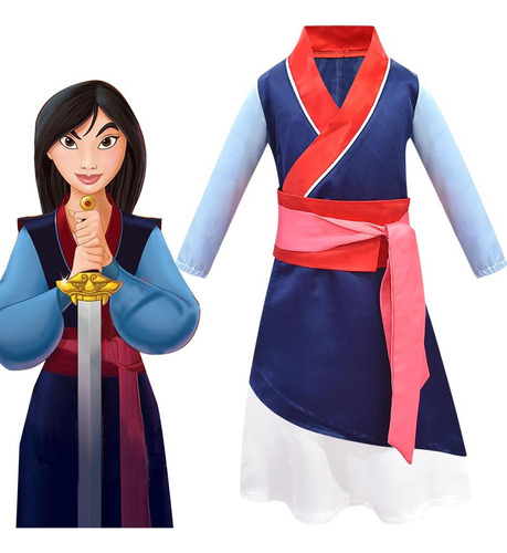 Disfraz De Mulan Halloween Cosplay Para Niña