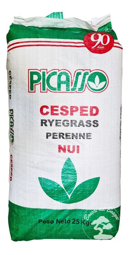 Semilla Cesped Pasto Picasso Ryegrass Perenne Nui X25kg