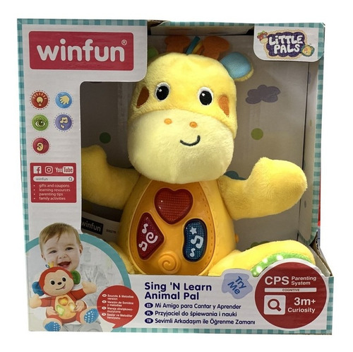 Winfun Peluche Soft Canta Y Aprende Interactivo Mt3 275 Ttm