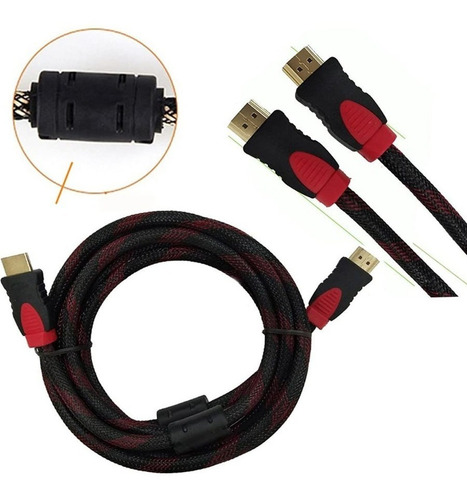 Cable Hdmi 3 Metros 1080 Cable Mallado Xc-fh3001