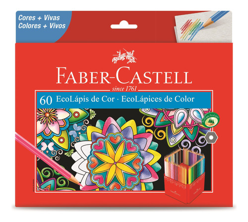 Lapices De Colores Eco X60 Largos Faber-castell