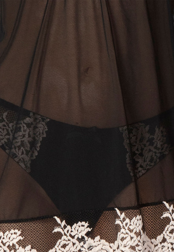 Baby Doll Copa C Con Soft Y Colaless Negro Intime 9631006