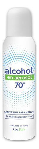 Alcohol En Aerosol 150 Ml  X12 Unidades Lovsani