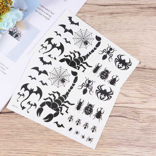 Zy 4pcs Autocolantes À Prova De Água Para Tatuagens De