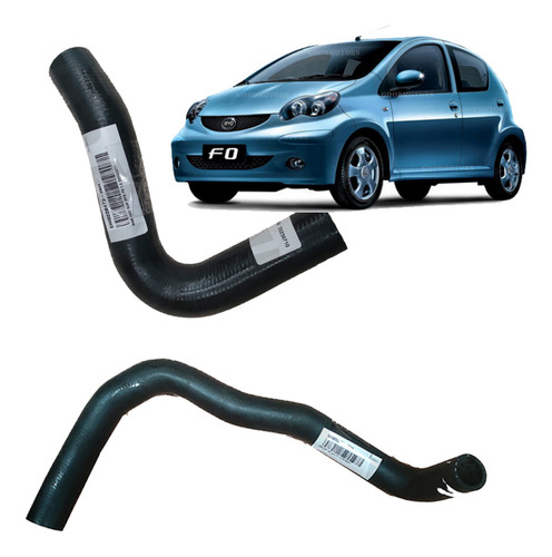Pack De Mangueras Radiador Byd F0 1.0 2010/2017 Sup + Inf
