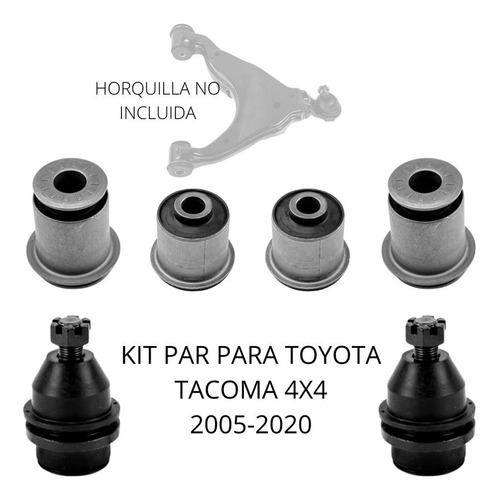 Kit Bujes Y Par Rotulas Para Toyota Tacoma 4x4 2005-2020