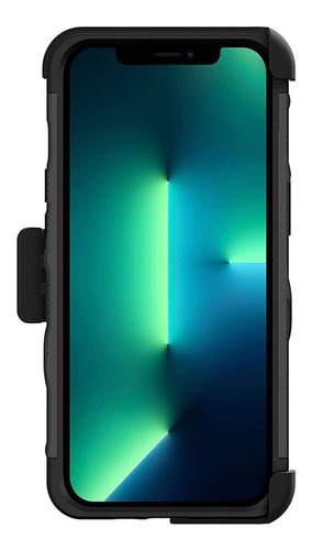 Funda Para iPhone 13 Pro Max Zizo Bolt + Mica Grado Militar Color Negro