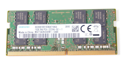 Memoria Sodimm Ddr4 16gb Pc4-3200 25600mhz 1.2v Portatil