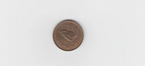 Moneda Inglaterra Farthing 1946 Sin Circular -