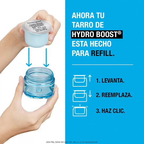 Neutrogena Hydroboost Gel Pack Ecológico 1 Tarro + 2 Refill Momento De Aplicación Día/noche Tipo De Piel Mixta A Seca