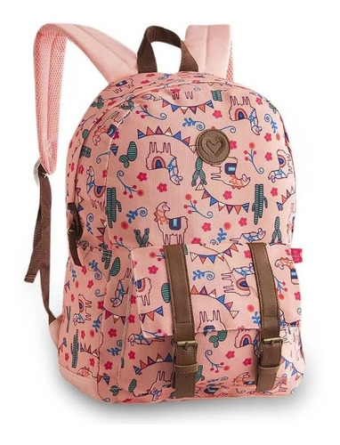 Mochila Bolsa Costas Escolar Juvenil - Várias Estampas- Clio