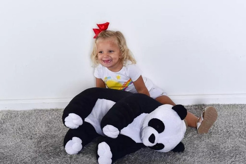 Panda De Pelúcia Urso 50cm Bebê Almofada Antialérgico Grande