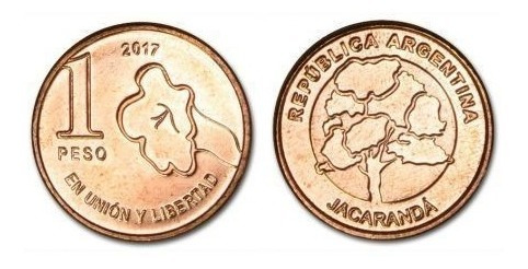 Moneda Argentina 1 Peso 2017