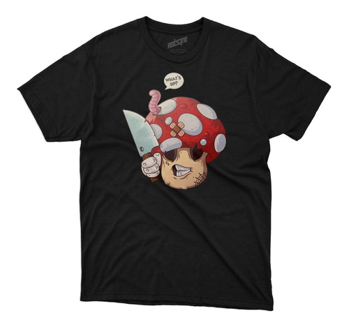 Remera Mario Bros Honguito Malo Algodon 100% Impresion Dtg