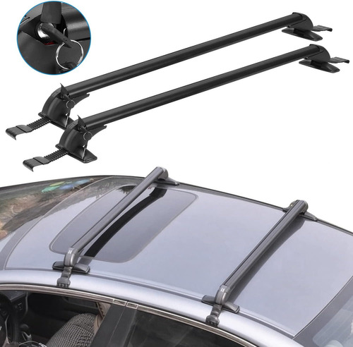 Universal Roof Rack Crossbars, 43  Aluminum Crossbars With A