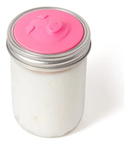 Jarware Silicone Bacon Grease Saver Mason Jar Tapa Con Boca