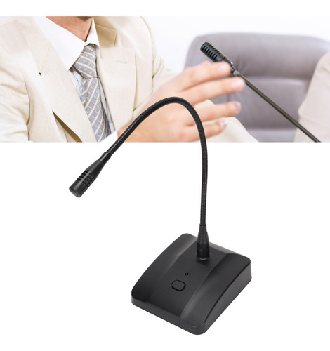 Microfone Pescoço De Ganso Com Fio Ajustável De 360° Com
