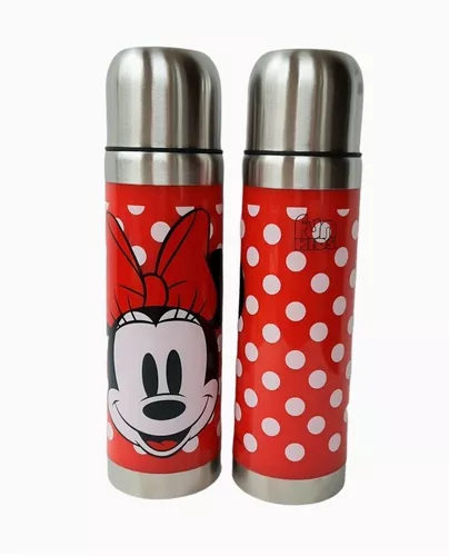 Termo botella de acero inoxidable estampado Minnie Mouse ©Disney