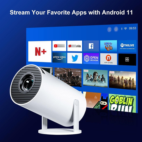 Proyector Inteligente 4k Wifi Bluetooth Android 11 Mini Hd