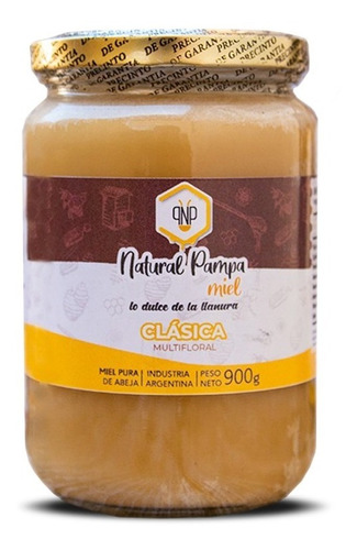 Miel De Abeja Clásica Multifloral 900 Gr, 100% Pura Pack X4