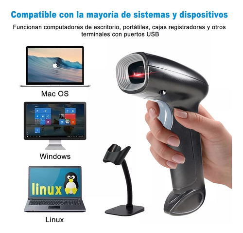2.4g Lector De Código De Barras 1d/2d Lector Qr Inalámbrico