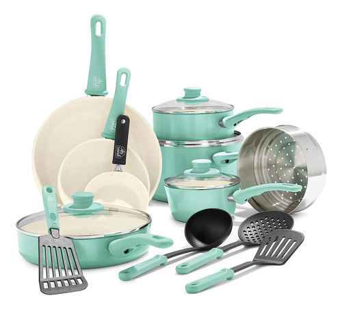Set De Ollas Greenlife, Revestimiento Antiadherente, 16 P