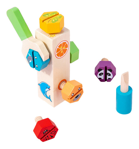 Juego De Herramientas De Madera Para Niños, Multicolor, A Ju