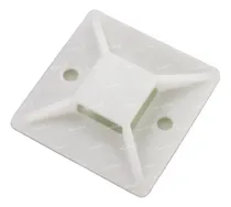 Comprar 20 Bases Adhesivas 30 X 30mm Para Precintos 7mm Blanco