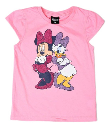 Polera Niña Minnie Best Team Rosado Disney