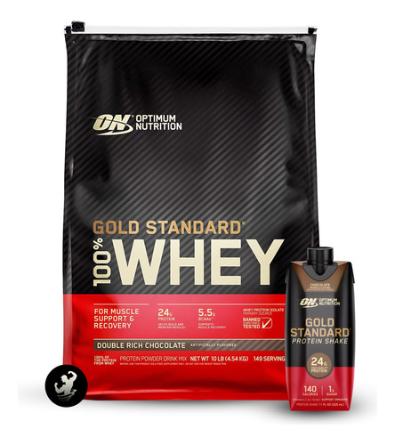 Gold Standard 100% Whey 10 Lb, Proteína, Optimum Nutrition