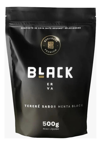 Erva Mate Black - Menta Black 500g | Premium Com Hortelã