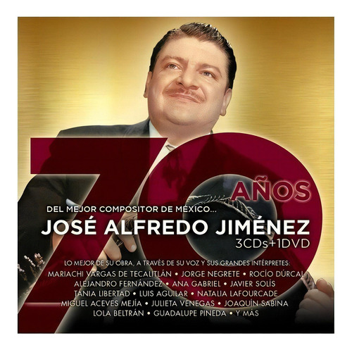 Jose Alfredo Jimenez - 70 Años Mejor Compositor Mexico -3 Cd